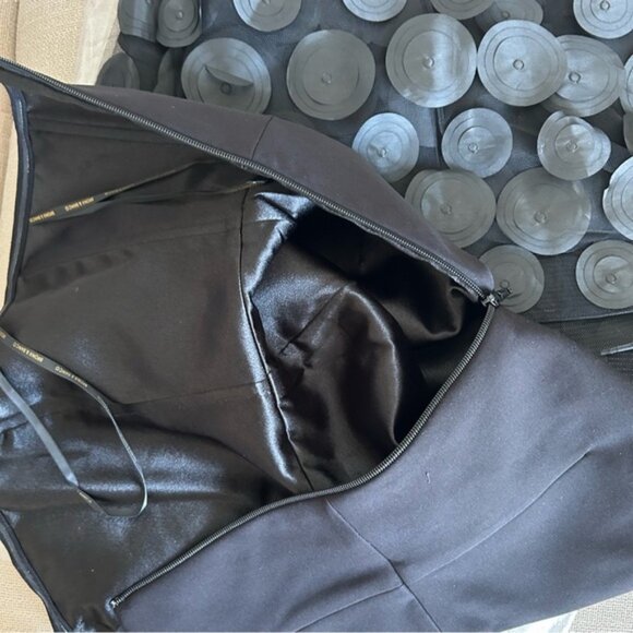 BEST Bronx and Banco Harper Strapless Maxi Dress Gown - Black Cocktail Medium - Picture 4 of 10